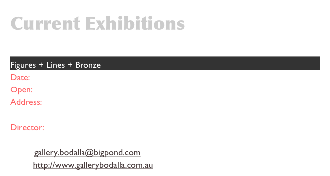 Current Exhibitions

Figures...